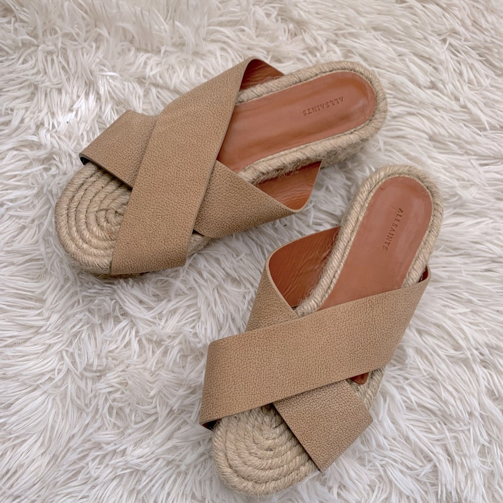 All Saints Harlem Platform Espadrilles